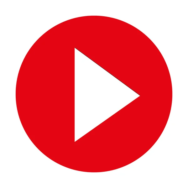 Moderne ronde Youtube-pictogram — Stockvector