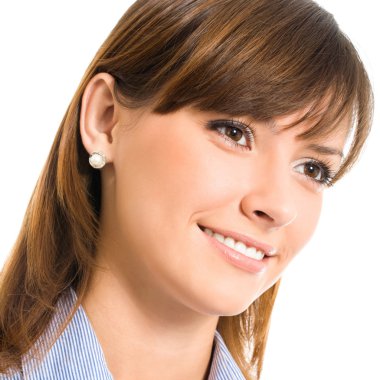 neşeli işkadını, beyaz üzerine
