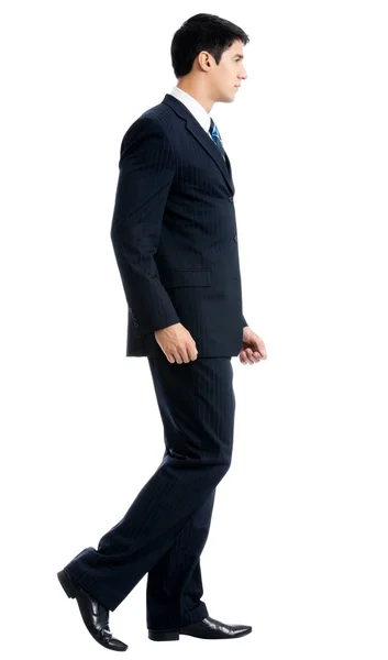 Full body of walking businessman, isolated — Stock Photo, Image