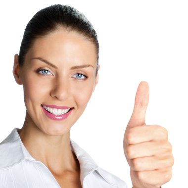 Yaşasın, beyaz ile iş kadını