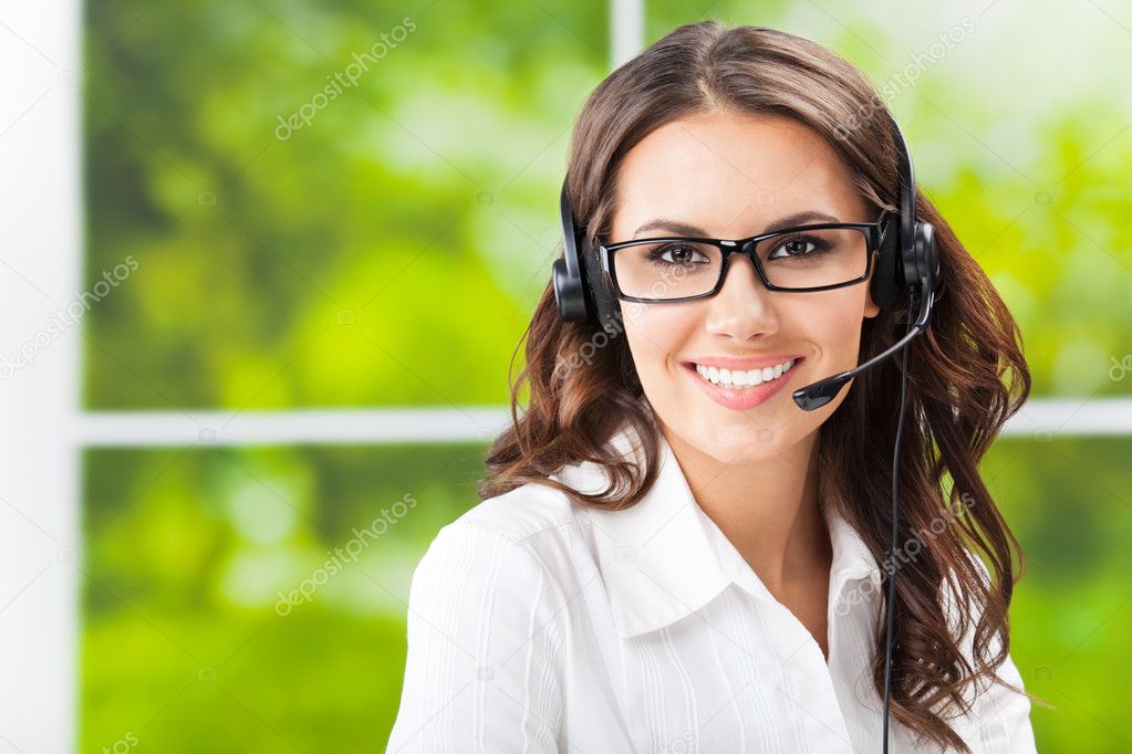 Support phone operator in headset