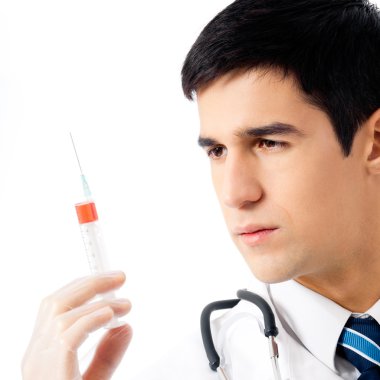 Doktor izole şırınga