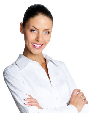 neşeli işkadını, beyaz üzerine