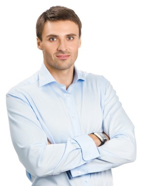 işadamı, üzerinde beyaz izole