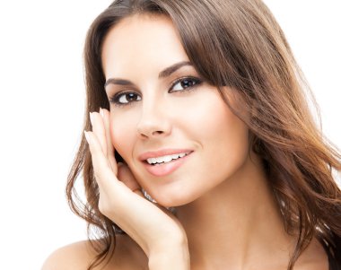 dokunmadan kadın deri veya krem, uygulama izole