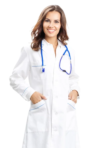 Giovane medico femminile, isolato — Foto Stock