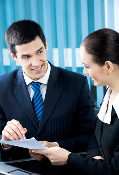 Businesspeople working at office Stock Photo