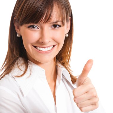 Yaşasın, beyaz ile iş kadını