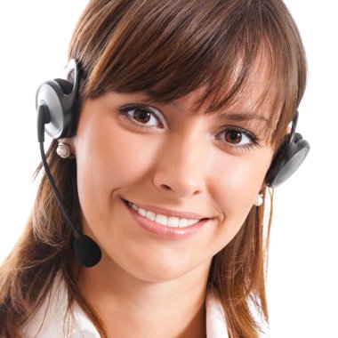 Telefon operatörü kulaklığı, izole 