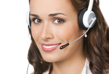 Telefon operatörü kulaklığı, izole 
