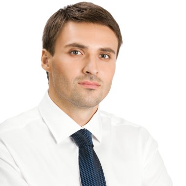 ciddi iş adamı, izole 