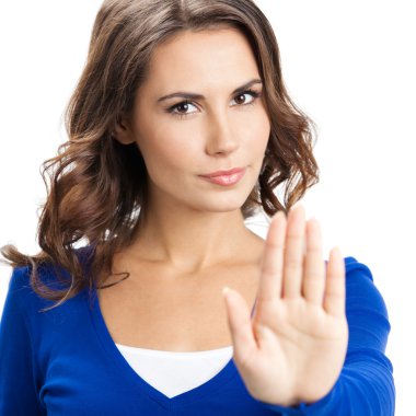 izole durdurma hareketi ile ciddi kadın