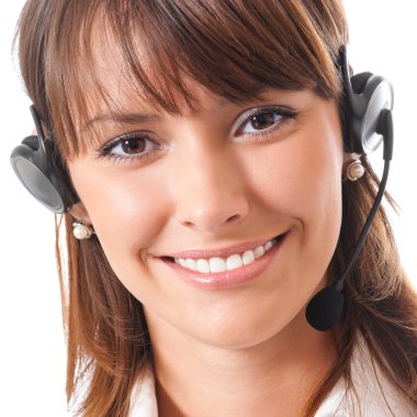 Telefon operatörü kulaklığı, izole 