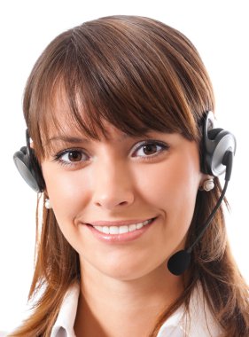 Telefon operatörü kulaklığı, izole 