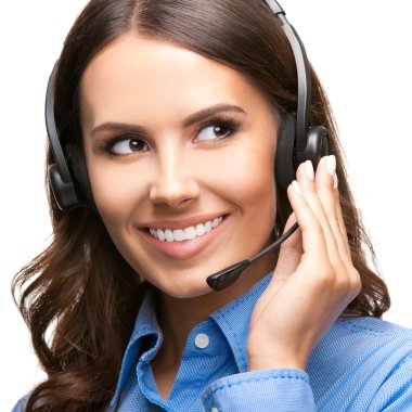 Müşteri Destek telefonu operatörü, izole 