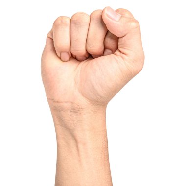 Görünür damarlar kolunu kapatmak ve kırpma yolu ile beyaz bir arka plan üzerinde izole el