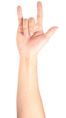 Eller izole kırpma yolu ile beyaz arka plan üzerinde kalp şeklinde. Aşk kalp şeklinde elinde. Sevgililer günü kavramı.