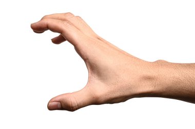 Bir şey gibi bir şişe tutan el kadar kapatın veya kırpma yoluyla izole üzerinde beyaz arka plan olabilir.