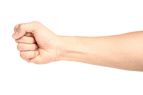 Cerrar Las Venas Visibles Brazo Mano Aislados Sobre Fondo Blanco — Foto de Stock