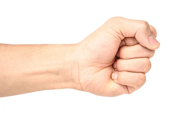 Cerrar Las Venas Visibles Brazo Mano Aislados Sobre Fondo Blanco — Foto de Stock