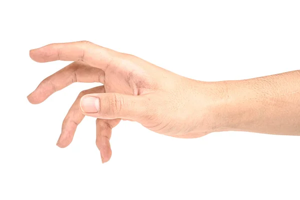 Χέρι Ανοιχτή Και Έτοιμη Βοηθήσει Λάβετε Χειρονομία Που Απομονώνονται Λευκό — Φωτογραφία Αρχείου