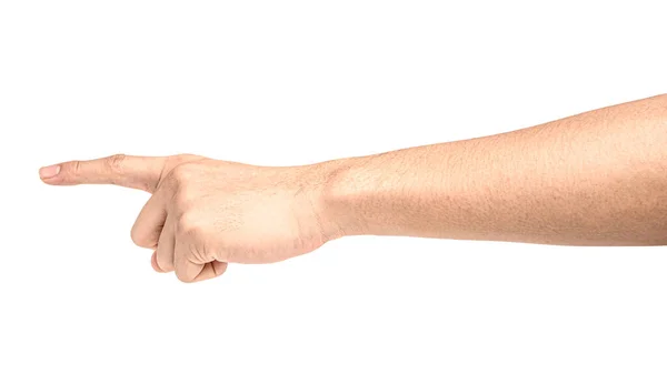 Εσωτερικη Χέρι Αγγίζει Τοποθετώντας Κάτι Απομονώνονται Λευκό Φόντο Διαδρομή Αποκοπής — Φωτογραφία Αρχείου