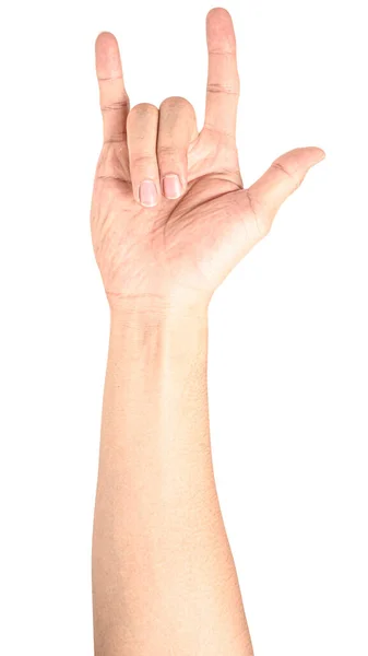 Mani Forma Cuore Isolato Sfondo Bianco Con Percorso Ritaglio Mani — Foto Stock