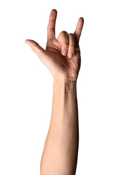 Mani Forma Cuore Isolato Sfondo Bianco Con Percorso Ritaglio Mani — Foto Stock