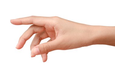 Elini uzat ve yardım etmeye ya da almaya hazır ol. Jest kırpma yolu ile beyaz arkaplanda izole edildi. Kurtuluşa uzanan ellere yardım etmek.