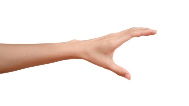 Bir şey gibi bir şişe tutan el kadar kapatın veya kırpma yoluyla izole üzerinde beyaz arka plan olabilir.