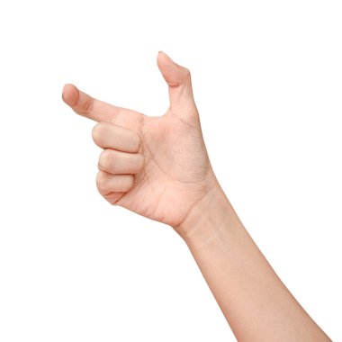 Bir şey gibi bir şişe tutan el kadar kapatın veya kırpma yoluyla izole üzerinde beyaz arka plan olabilir.