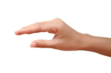 Bir şey gibi bir şişe tutan el kadar kapatın veya kırpma yoluyla izole üzerinde beyaz arka plan olabilir.