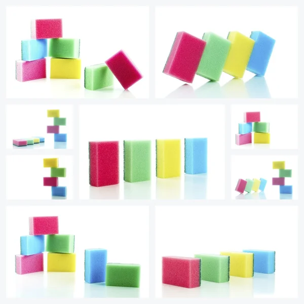 Colored sponges — Stock Photo, Image