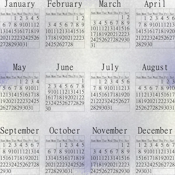 Calendario neve anno 2013 . — Foto Stock