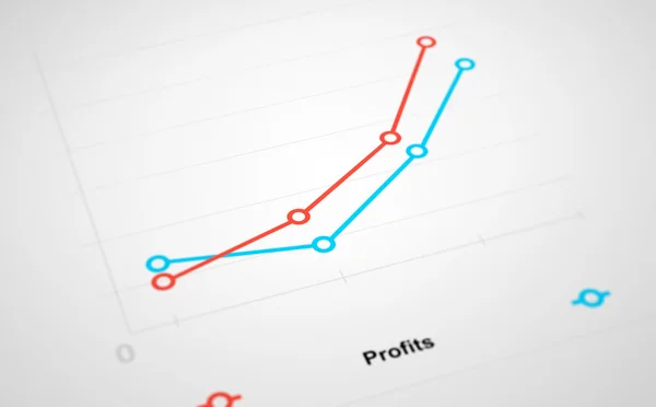 Gewinndiagramm — Stockfoto