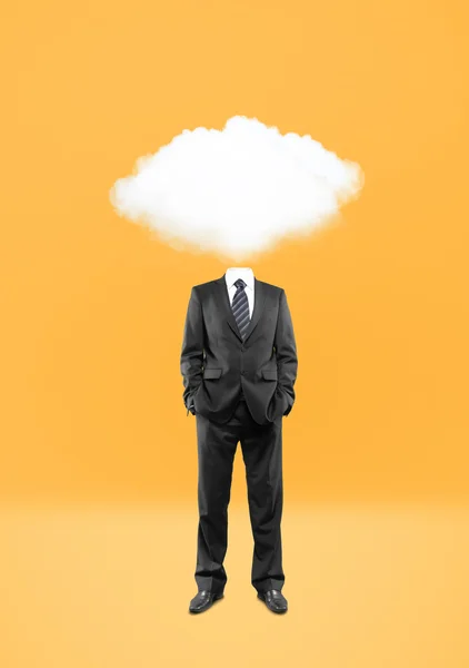 Cloud instead of head — Stock Photo, Image