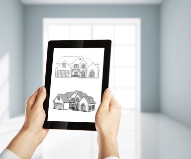 gri odasında tablet