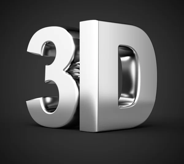 3D-symboolinstantie — Stockfoto