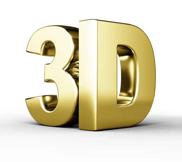 3d prata simbo — Fotografia de Stock