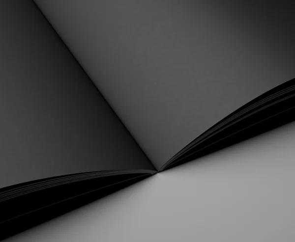 Black pages — Stock Photo, Image