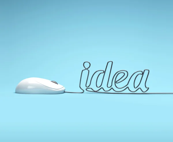 Mouse e idea — Foto Stock