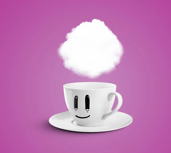 Tasse mit Wolke — Stockfoto