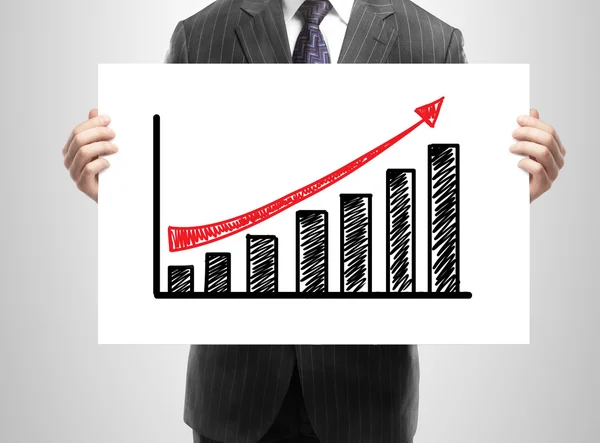 Chart of growth — Stock Photo, Image