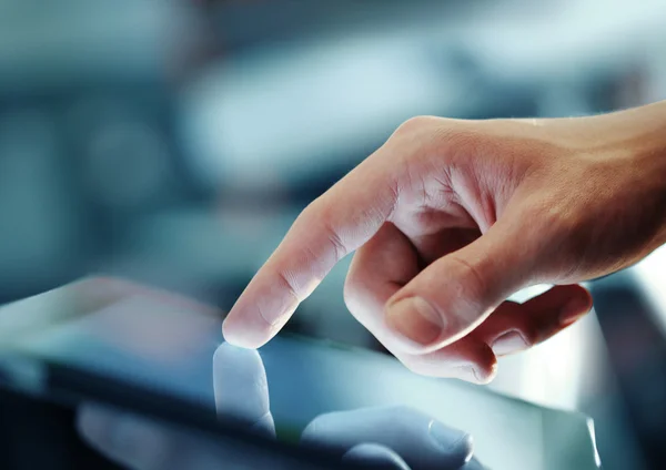 Hand presses — Stock Photo, Image