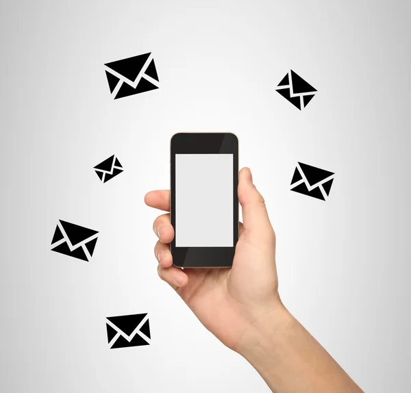 Phone with email symbol — Stock Photo, Image