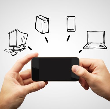 Araçlar simgesi ve telefon