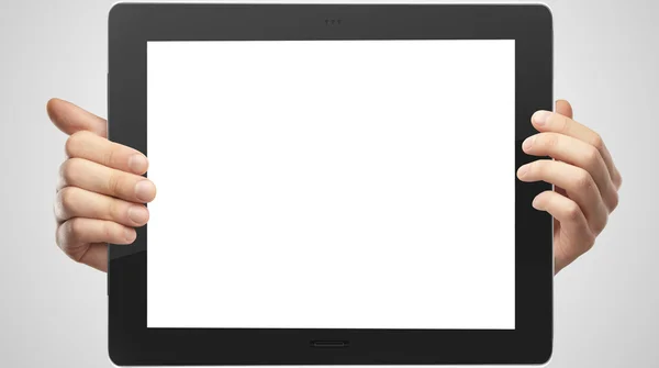 Tablet in der Hand — Stockfoto