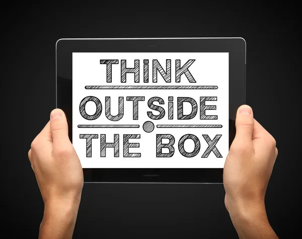 Think outsite box — Stock Photo, Image