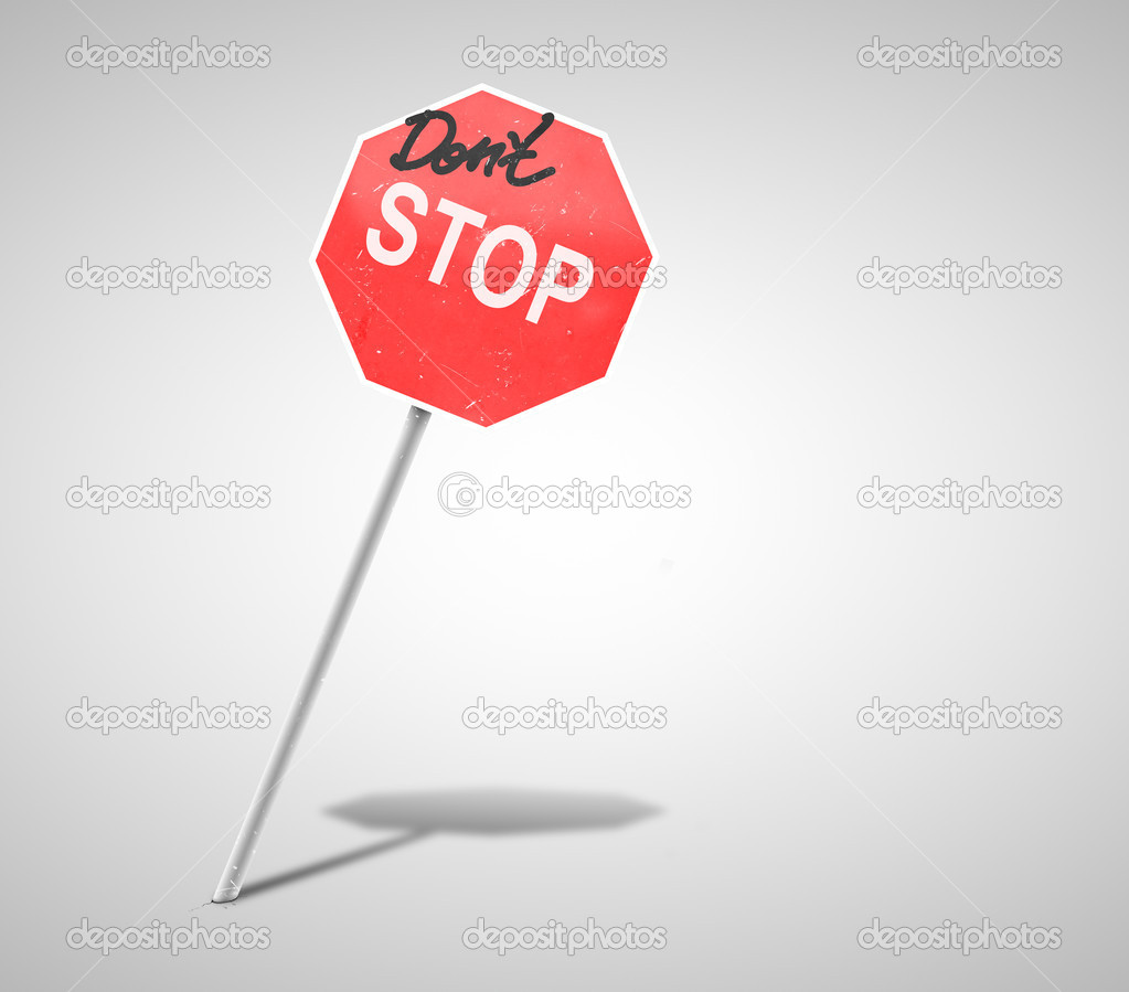 dont stop road symbol