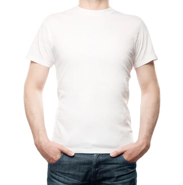 T-shirt giyen — Stok fotoğraf